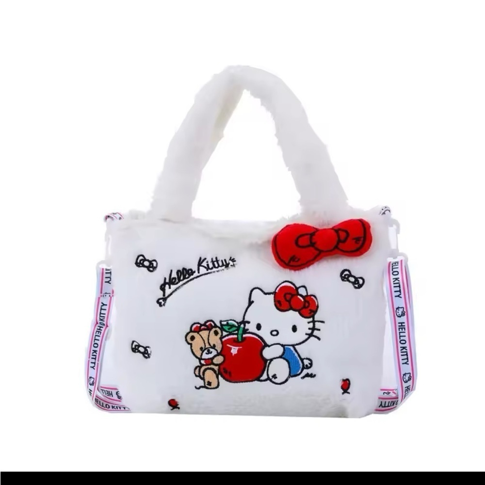 Hello Kitty White Plush Tote Bag
0421